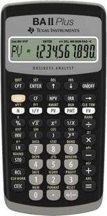 TEXAS INSTRUMENTS BA-II PLUS TEXAS INSTRUMENTS Financial  Calculator
