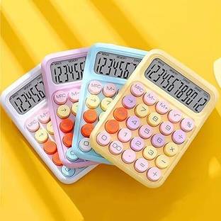 DIYAL ENTERPRISE Portable Candy Color Calculator – Large Display and Easy-Touch Buttons Basic  Calculator