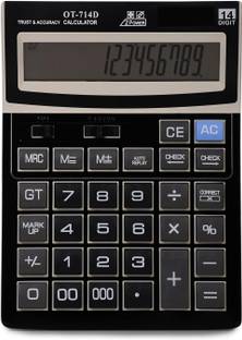 Eos OT-714D Series 14-Digit Basic Calculator with 112-Step Check Basic  Calculator