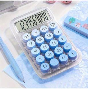Chhogli 3520 LCD Display & Mechanical Buttons Transparent Calculator For Office, Home, School Basic  Calculator