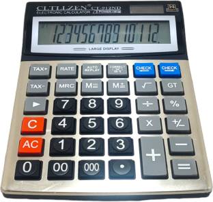 PW PENCILWALA CT-912ND 150 Steps Check & Correct Calculator with Metallic faceplate & Bigger Keys Basic  Calculator