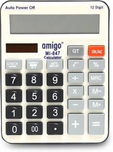 Adoere 12 Digit Large Screen Calculator Financial Accounts Office Home Stationery MI847 Basic  Calculator