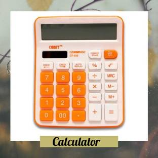 Alpha tech New Orbit OT-333c Designer Calculator Clear Display Basic  Calculator