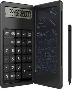 PARYAVARAN Desk Calculator with Notepad, Blue Light-Free LCD, Black Desk Calculator with Notepad, Blue Light-Free LCD, Black Basic  Calculator