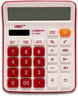 Adoere OT-333: Stylish 12-Digit Calculator with Large Display and Responsive Keys OT-333C Basic  Calculator
