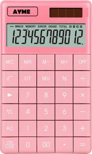 SIRIDHI Laptop Keyboard Calculator 12 Digit,Dual Power Battery and Solar Big Square Button Calculator,Easy to Press,for School Office Business Home Financial  Calculator