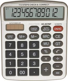 HAUSER Electronic Calculator HC - 837MT Electronic Basic  Calculator
