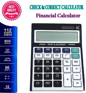 FUYL 100% Original Check & Correct Electronic Calculator For Home & Office Use CT-912N Basic  Calculator