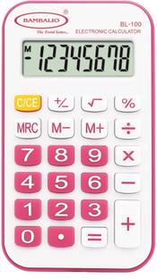 BAMBALIO BL-100 PINK Portable Pocket Calculator 3 Years Warranty Basic  Calculator