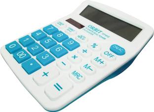 ORBIT Dual Power Calculator – Solar & Battery, Portable, Lightweight, Easy to Use OT-612 Financial  Calculator
