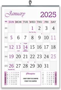 Jeri V905PurpleGrey24 2024 Wall Calendar