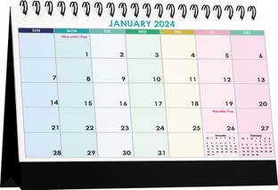 AccuPrints Color Planner 2025 Table Calendar