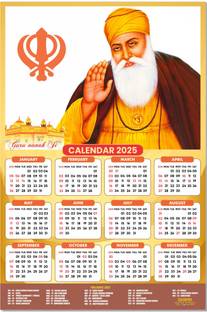 ESCAPER Guru Gobind Singh Ji Calendar 2025: Honoring Courage and Sacrifice 2025 Wall Calendar