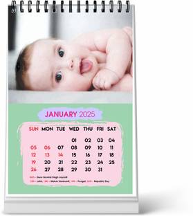 ESCAPER A5 Size Baby 2024 Table Calendar