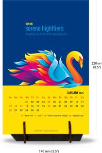 pocket wishes PW-10 2025 Table Calendar
