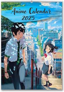 Visaan Anime Theme Big Wall Hanging Calendar 2025, 30x40 cm 2025 Wall Calendar