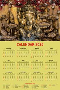 Imagine Printing Solutions Wall Calendar 2024,12 Months Jan to December for Home, Office(Size: 36x24Inches) 2025 Wall Calendar