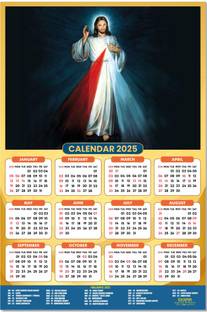 ESCAPER Jesus Calendar 2025: A Testament of Faith for Every Day 2025 Wall Calendar
