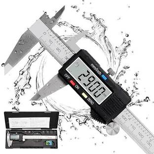 saikrupa 8 Inch/200mm Digital Caliper Vernier Micrometer Caliper Gauge Vernier Caliper with Large LCD Screen Stainless Steel Measuring Tool Digital Caliper
