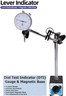GoodsBazaar Dial Test Indicator (DTI) Gauge Flexible Magnetic Base Stand for Dial Indicator Dial Indicator Gauge Measurement Tool Flexible Magnetic Table Stand Dial Holder Dial Caliper