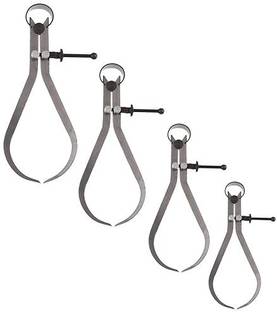Kalsi brothers Spring Caliper 6", 8", 10" & 12" INCH – Measuring Tool Joint Calipers (OUTSIDE PACK OF 4) Divider Caliper