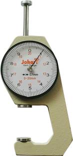 KGN 0-20mm 0.1mm Dial Thickness Gauge Sheet Metal Leather Gem Jewelry Width Diameter JOHARI-20MM Dial Caliper