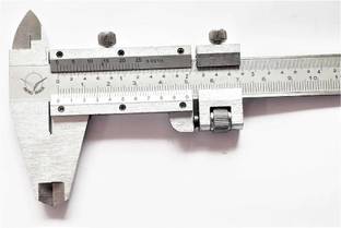 SQFTOOLS 0-200 mm 8 inch Mechanical Vernier Caliper Aerospace Vernier Caliper With Fine Adjustment, 0-200mm/0-8". Vernier Caliper
