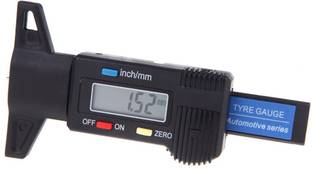 BHI Digital Tyre Tread Depth Gauge 0-25mm/0.1" Electronic Micrometer Digital Caliper