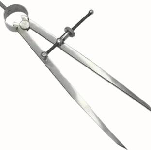 TOOLBUX Steel with a spring mechanism Steel Spring Precision Divider Caliper Compass 8 Inch Drafting and layout tool Divider Caliper