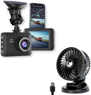 Elevea Camcorder Combo C395 Vehicle DVR Car Camera & Electronic Air Cooler Fan 15 Years Warranty Camco...