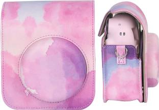 Zenko Instax Mini 12 Pink Cloud Protective Camera Case PU Leather Carrying Bag case pouch  Camera Bag