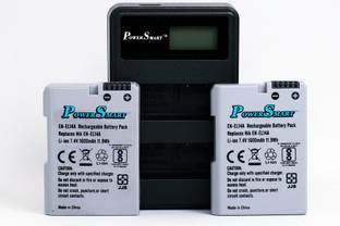 Power Smart EN-EL14A Battery (2- No.s) + EN-EL14A Dual USB Charger for Nikon D5600 D3400  Camera Batte...
