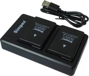 Simpex 3000mAh ENEL14 Battery 2pc Dual ENEL14 Battery Charger Combo for Nikon  Camera Battery Charger