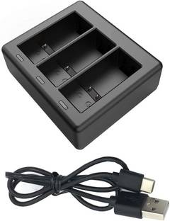TMG Fast Battery Charger Hub for GoPro Hero 11/ 10/ 9, Supports 3 Batteries Charging  Camera Battery Charger