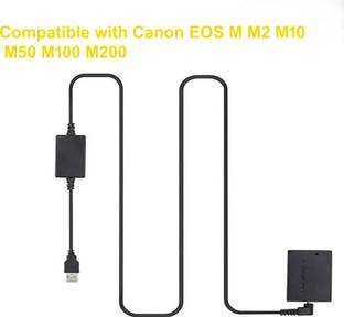 IJJA LP-E12 Dummy Battery with USB DC Power Cable Input Compatible with canon Cameras  Camera Battery Charger