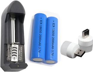 eronic LITHIUM BATTERY CHARGER 1 PCS WITH 2 PCS LITHIUM BATTERY AND 2 PCS USB BULB FREE  Camera Battery Charger