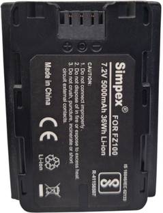 Simpex NP-FZ100 5000mAh Lithium Ion Rechargeable Camera Battery for Sony  Camera Battery Charger