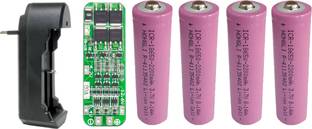 eronic Lithium Battery Charger with 4 pcs Lithium Battery Charger with 1 pcs bms  Camera Battery Charger