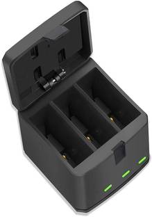 TMG Battery Charger 3-Channel USB Charger with Type-C Cord for GoPro Hero 10 Hero 9  Camera Battery Charger