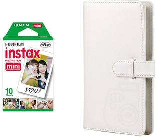 FUJIFILM Instax Mini 10X1 Sheets Instant Film with 96-sheet IceWhitealbum for mini film Film Roll