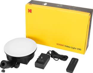KODAK V95 Video Light With LCD Display & Adjustable Color Temperature 5500 lx Camera LED Light