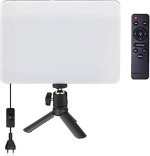 Hold up Bi-Color LED Video Soft Light Panel, with Remote Control & Mini Tripod 3400 lx Camera LED Light