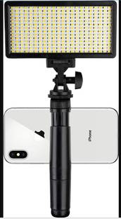 N&M Store Bi-Color Dimmable LED Video Light OS-LED-308 2100 lx Camera LED Light