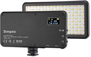 Simpex LED 180 Portable Compact Video LED Light with Built in 4000mAh battery 95 lx Camera LED Light