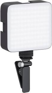 JITAHARAY Camera Video Light with Clip and 3 Cold Shoe Connector 1000 lx Camera LED Light