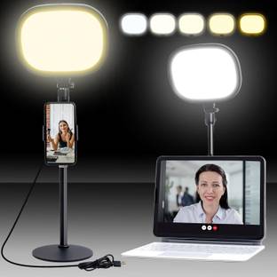 Hold up Newest 10.5" Full-Screen Ring Light for Zoom Meetings - Hold UP10x Lighting Area 5200 lx Camera LED Light
