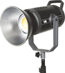 KODAK V500 Video Light with Reflector and Diffuser LCD Display Easy Control Buttons 28000 lx Camera LED Light