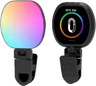 BROLAVIYA Portable Full Color RGB Video Light with Adjustable Brightness 500 lx Camera LED Light