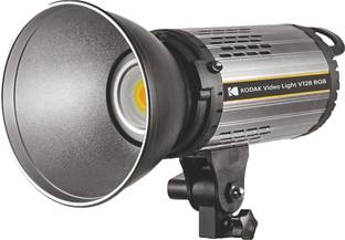 KODAK V128 RGB Video Light with Reflector and Diffuser LCD Display 28000 lx Camera LED Light