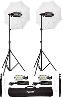 Prolite LED Porta Video Light Kit (Pair of 7 LED | 9ft Stand) for Photography 11000 lx Camera LED Light